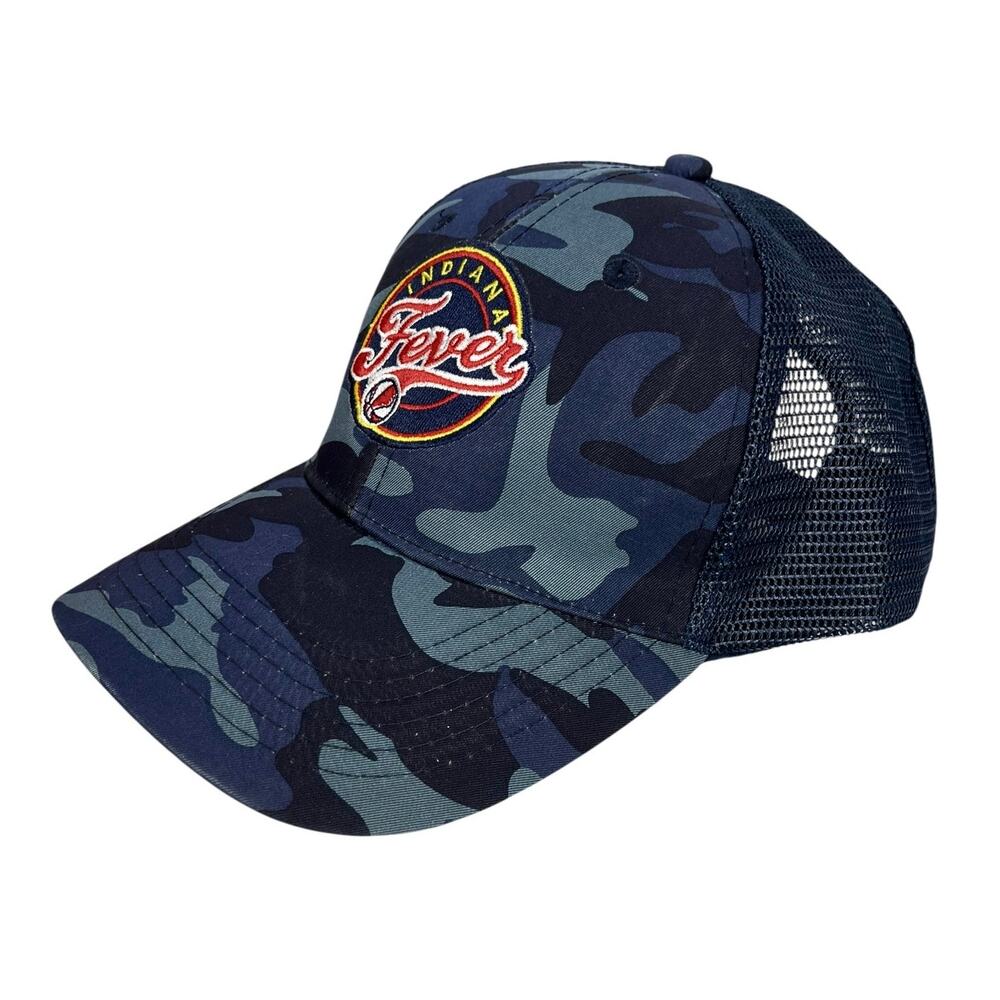 WNBA INDIANA FEVER CAMO Hat Cap LEGENDS HOSPITALITY Blue SNAPBACK